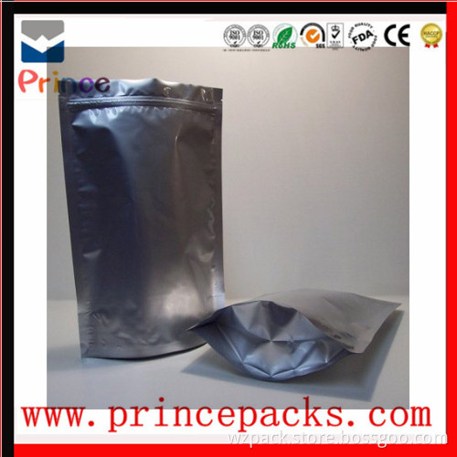 stand up food bag with zip lock aluminum foil bag